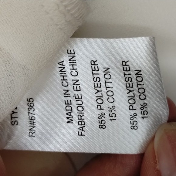 Jack by BB Dakota Sheer Cream Boho Top Size Large - Picture 10 of 11